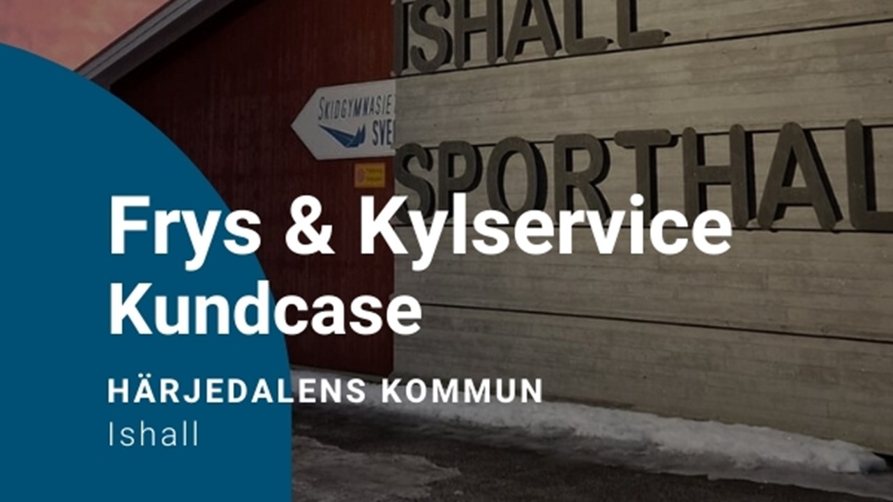 Klimatneutral kyla från ishall ger värme till simhall.