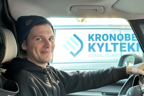 Minimalt klimatavtryck när Kronobergs Kylteknik kör ID.Buzz